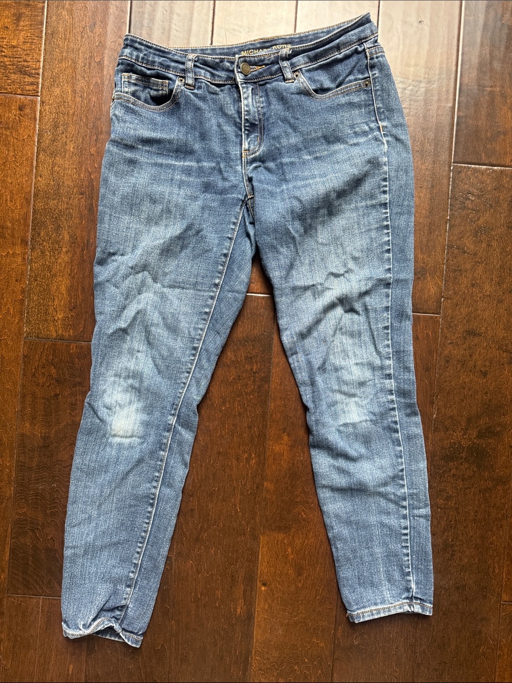 Michael Kors Women's Faded Blue Denim skinny jeans